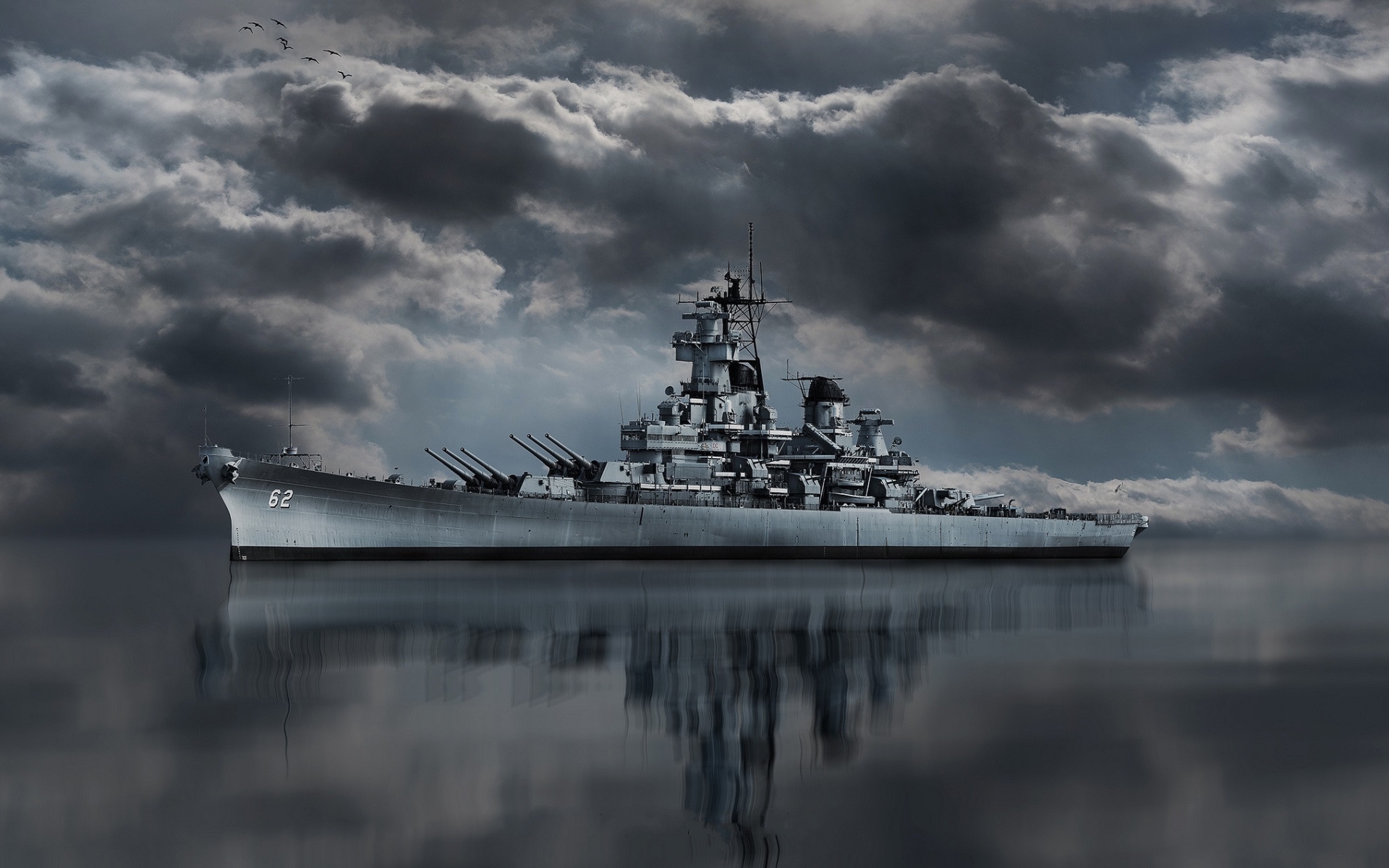Wallpaper Of Battleship, Uss New Jersey, Bb-62, Ship - Battleship New Jersey - HD Wallpaper 