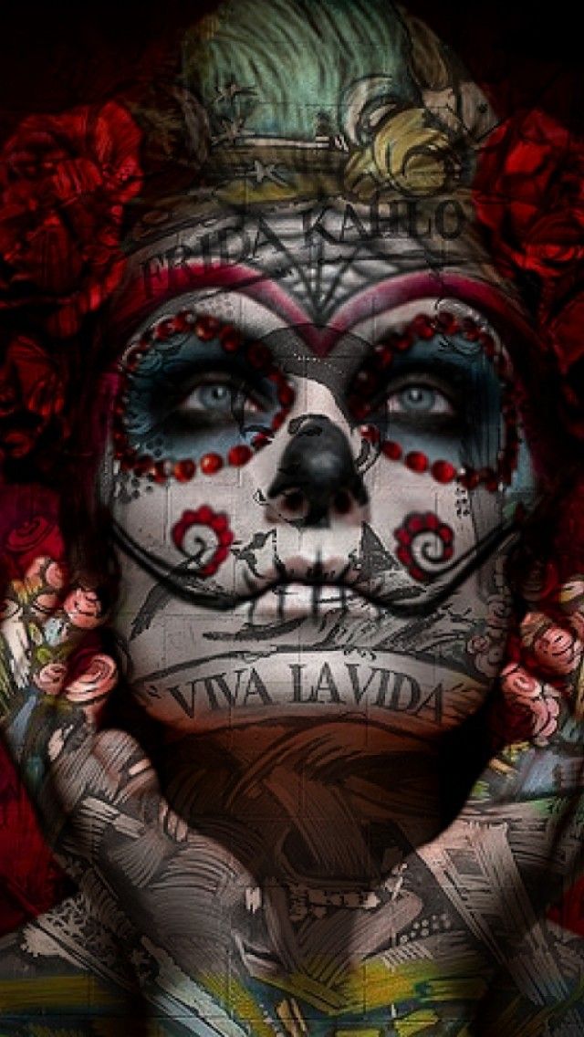 Mexican Skull Make Up - HD Wallpaper 
