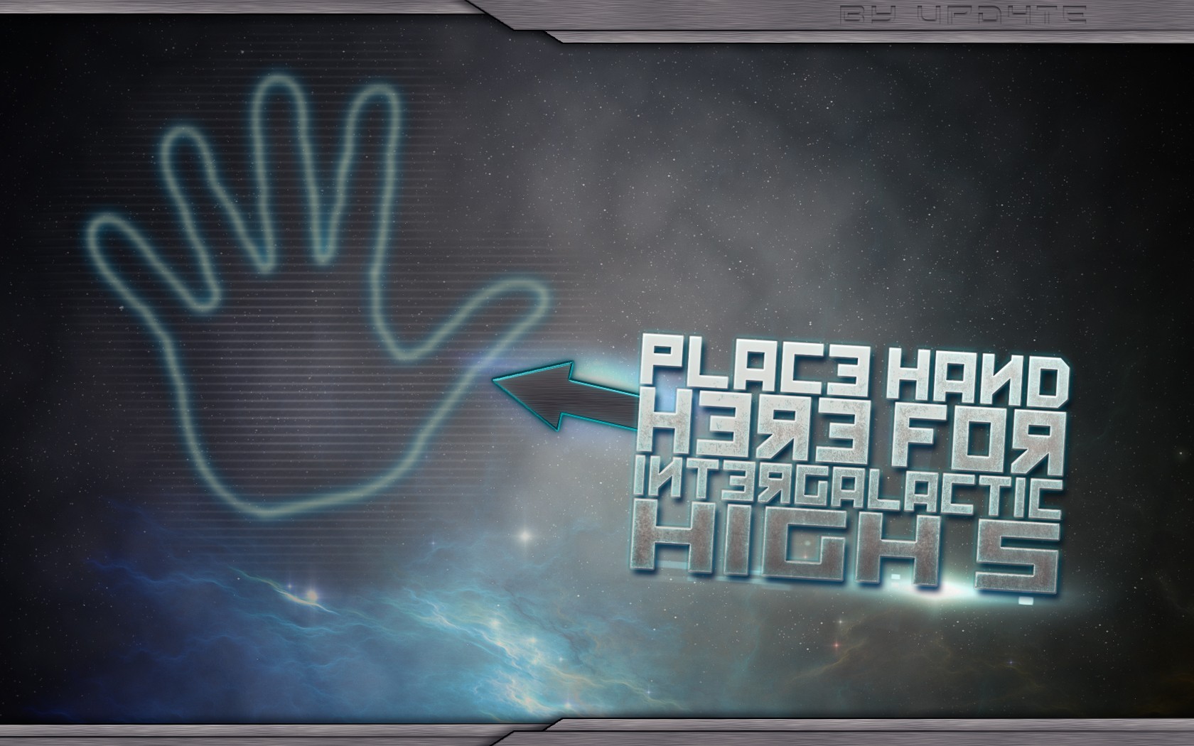Intergalactic High Five - HD Wallpaper 