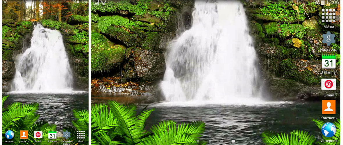 Forest Waterfal Llive Wallpaper For Os Android - Paisaje Con Mucha Vegetacion - HD Wallpaper 