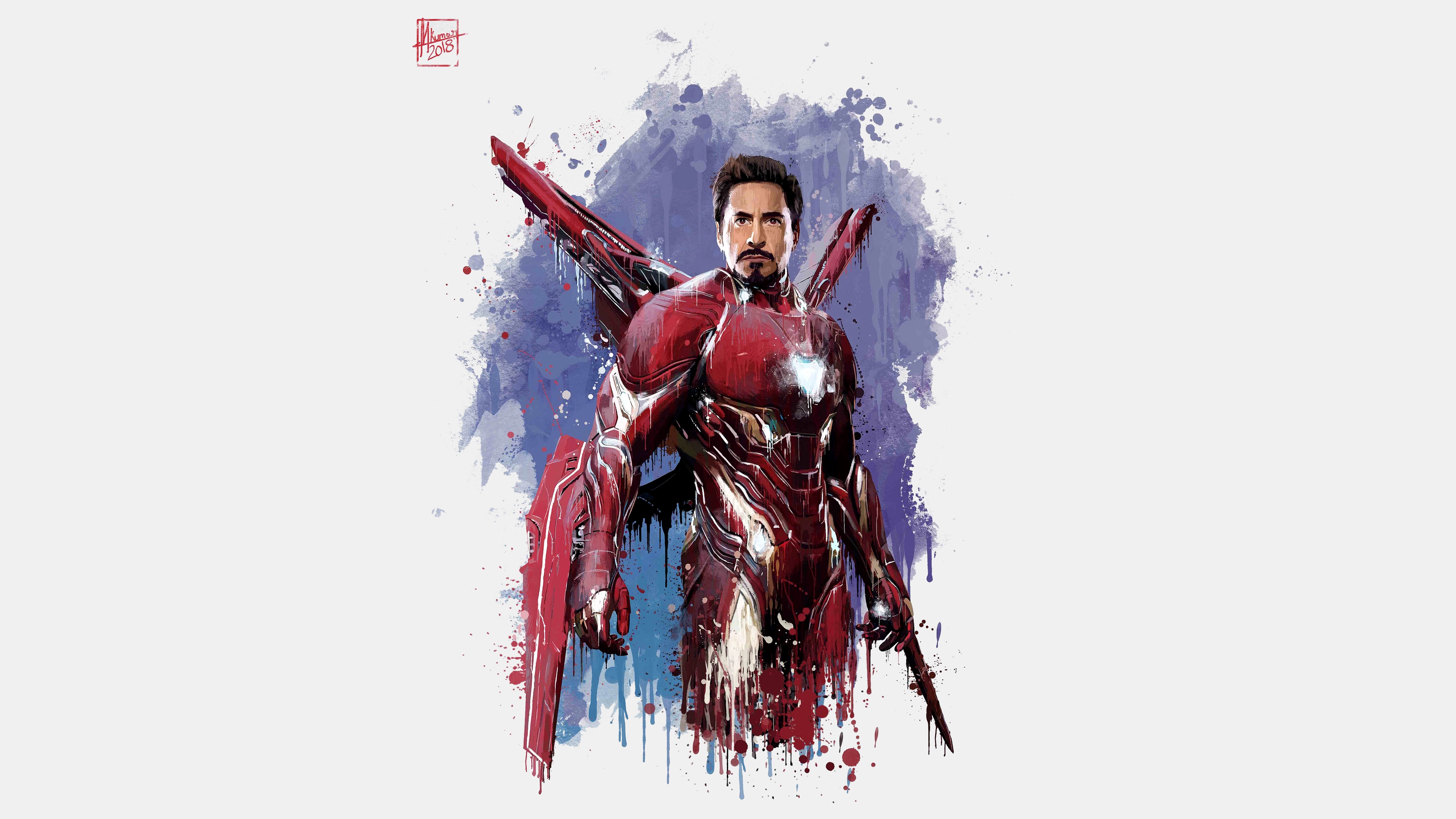 The Avengers, Avengers Infinity War, Thor, Art Wallpaper - Iron Man Art 4k  - 3840x2160 Wallpaper 