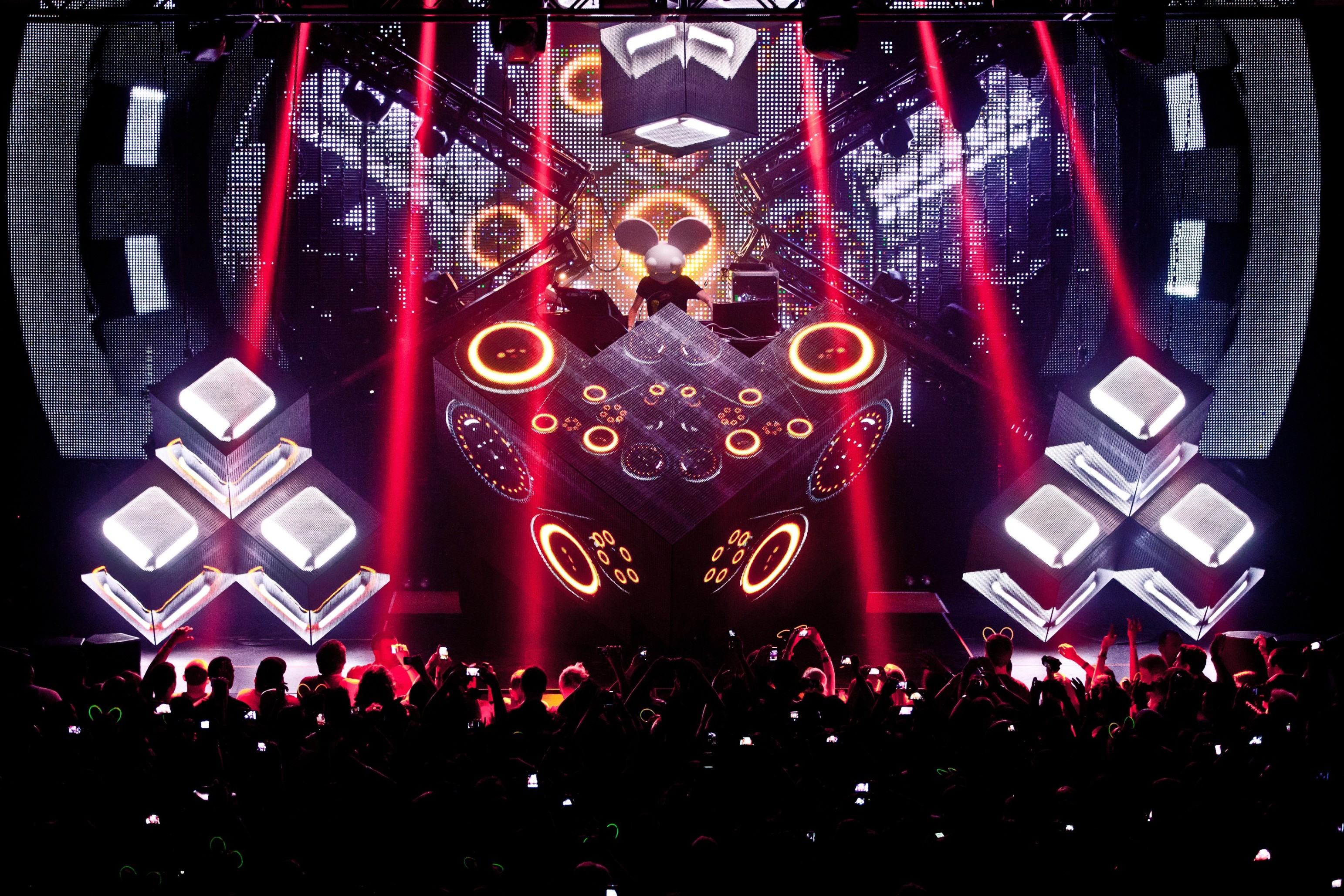 Deadmau5 Cube Stage - 3085x2057 Wallpaper Deadmau5 Cube Stage - 3085x2057 Wallpaper