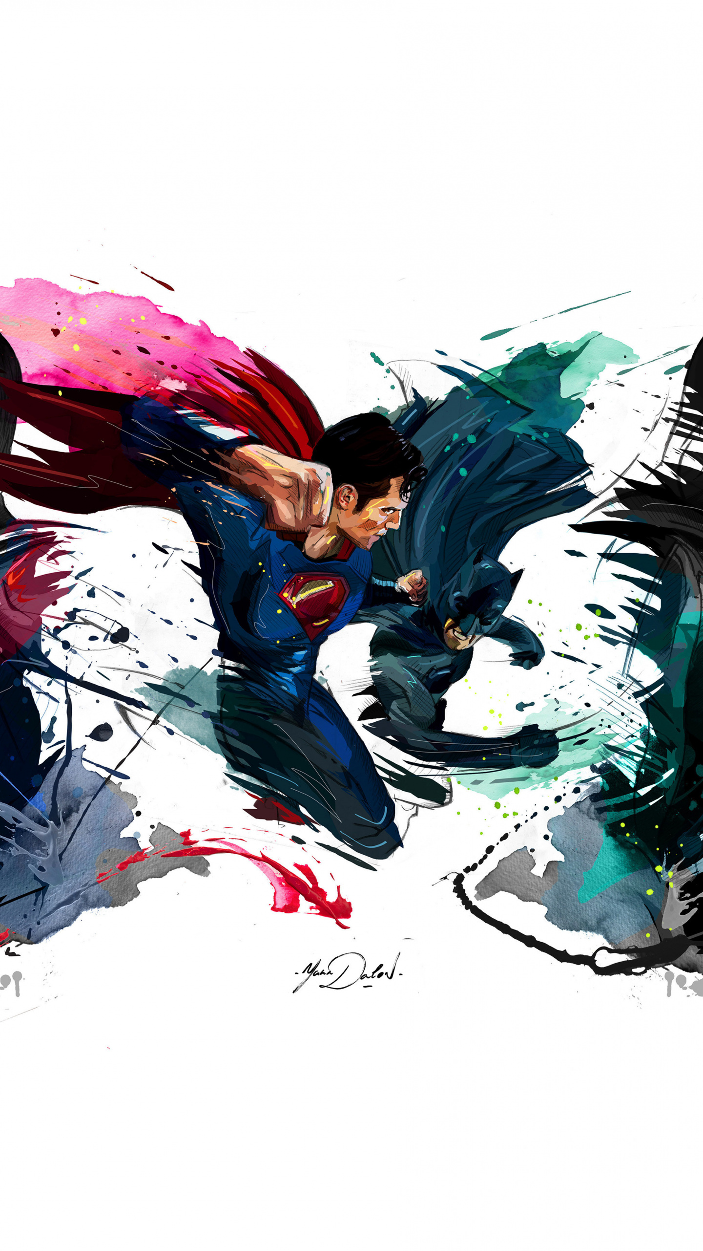 Batman Vs Superman, 4k, Sketch Artwork, Wallpaper - Daredevil Iphone Wallpaper Xs - HD Wallpaper 