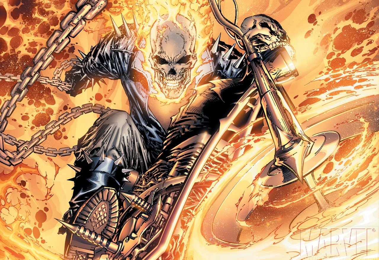 132 Ghost Rider Hd Wallpapers - Johnny Blaze Ghost Rider Comic - HD Wallpaper 