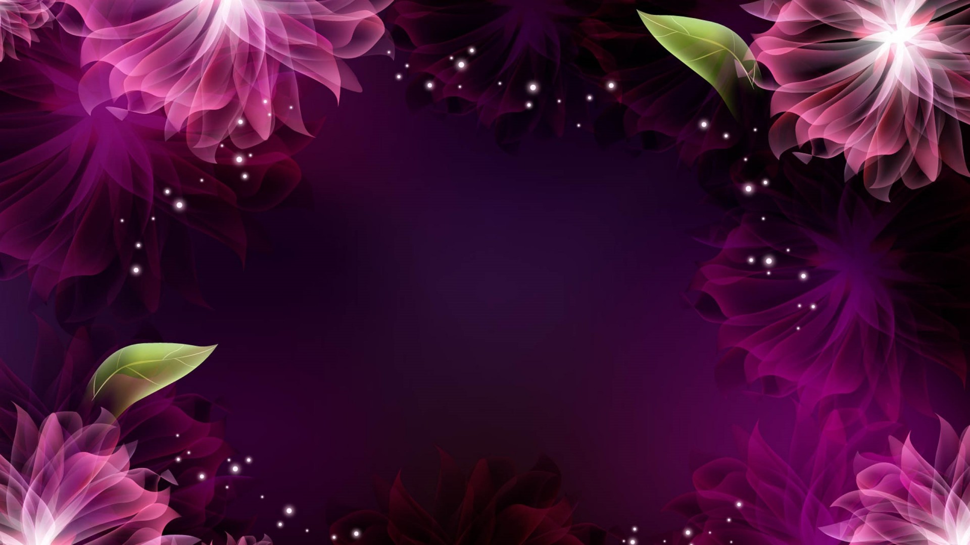 Purple Flower Vector Background - HD Wallpaper 