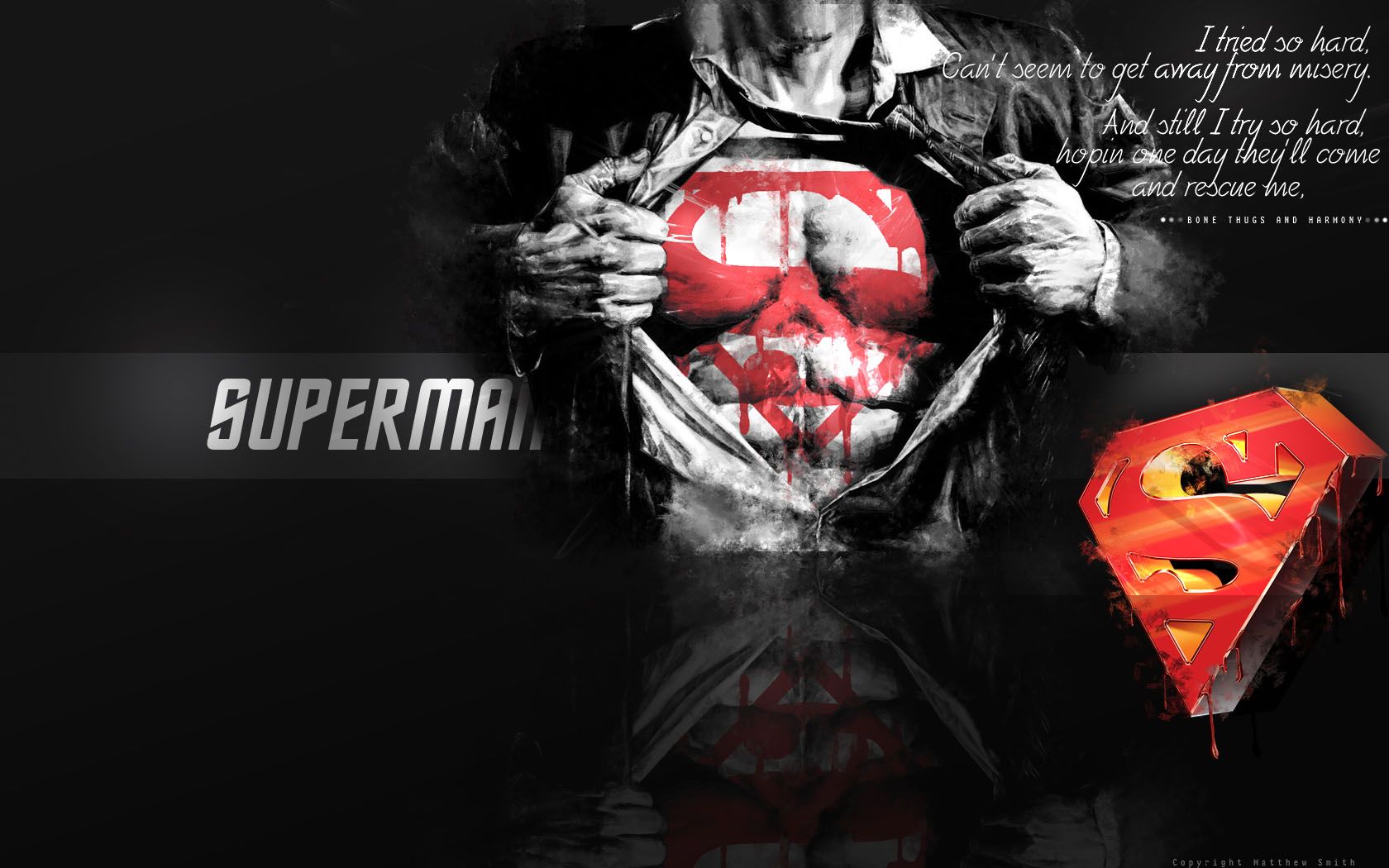 Superman On My Chest - HD Wallpaper 