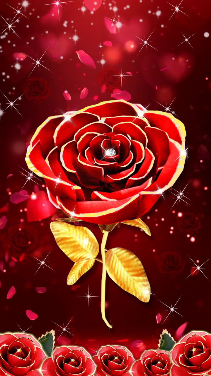 Red Rose Wallpaper 3d - 720x1280 Wallpaper 