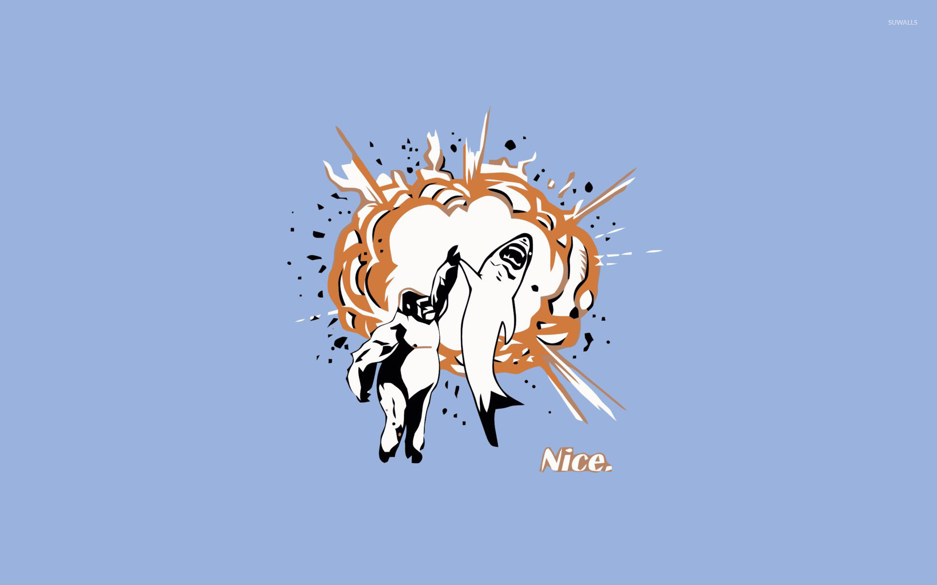 King Kong Jaws High Five - HD Wallpaper 