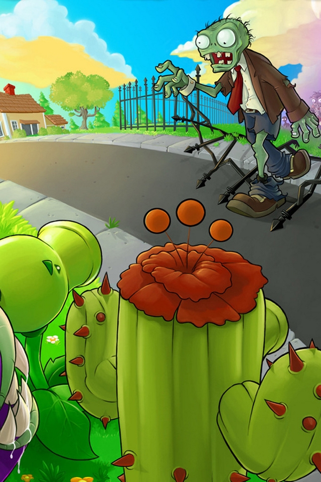 Iphone Plants Vs Zombies - HD Wallpaper 