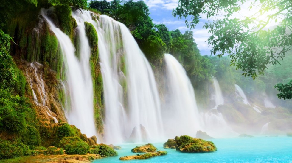 M - Nature Waterfall Wallpaper For Background - HD Wallpaper 