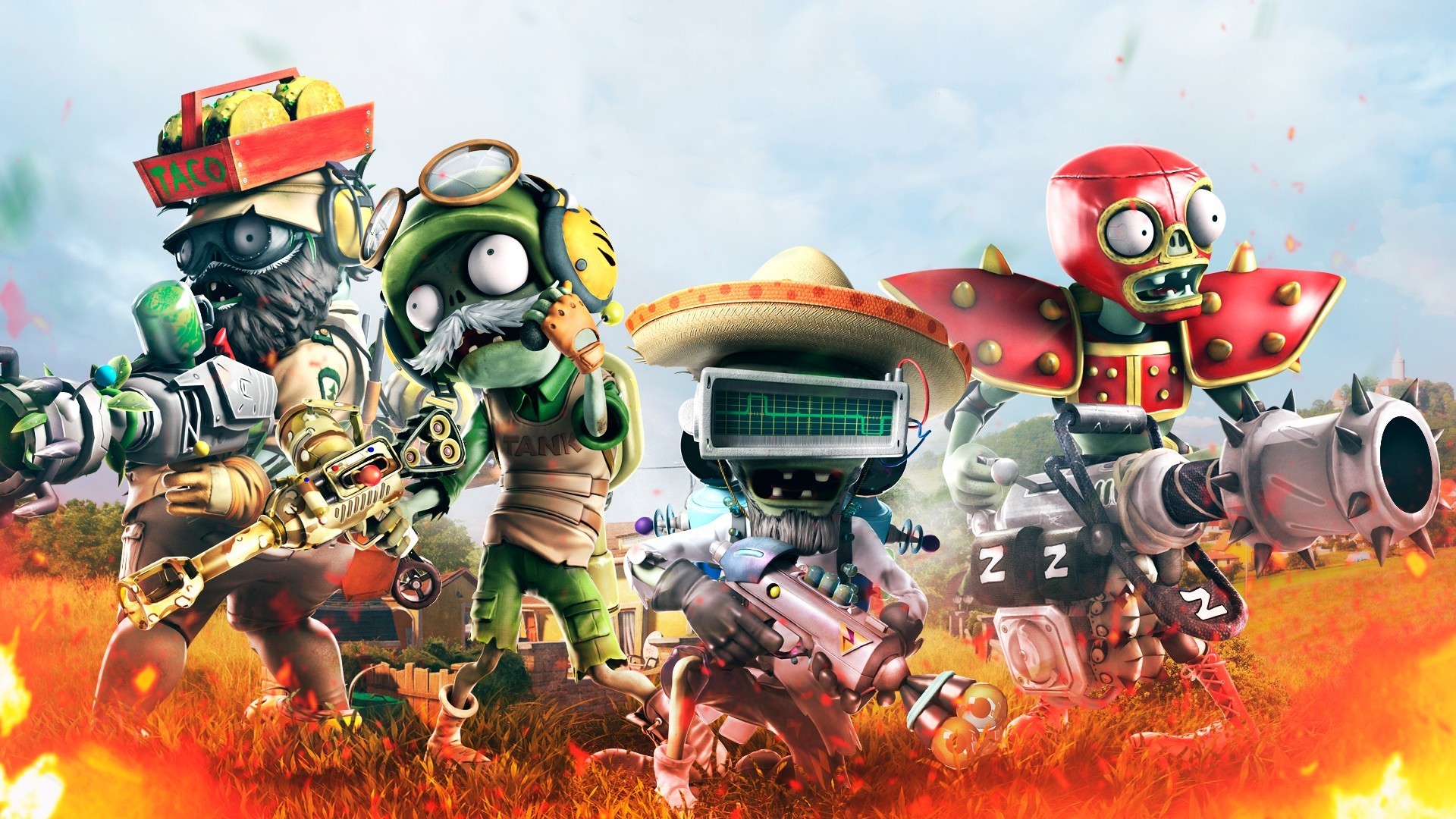 Plants Vs Zombies Wallpaper For 
 Data Src Plants Vs - Plants Vs Zombies Garden Warfare Wallpaper Hd - HD Wallpaper 