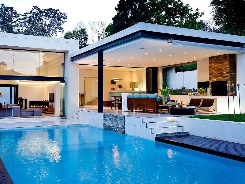 Beautiful Luxury House With Swiming Pool Wallpapers - House With Pool Philippines - HD Wallpaper 