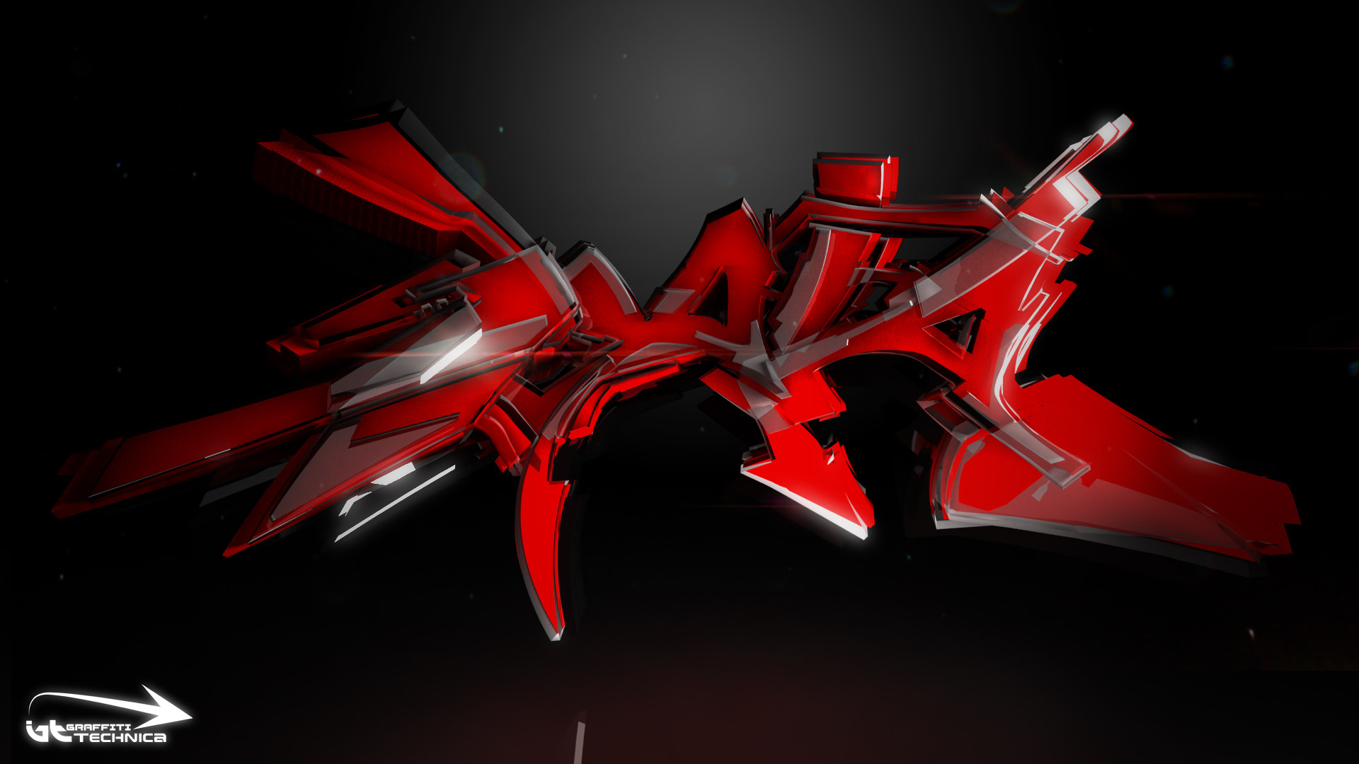 Diana En Graffiti 3d Wallpaper 
 Data Src Red Graffiti - Black And Red Graffiti - HD Wallpaper 
