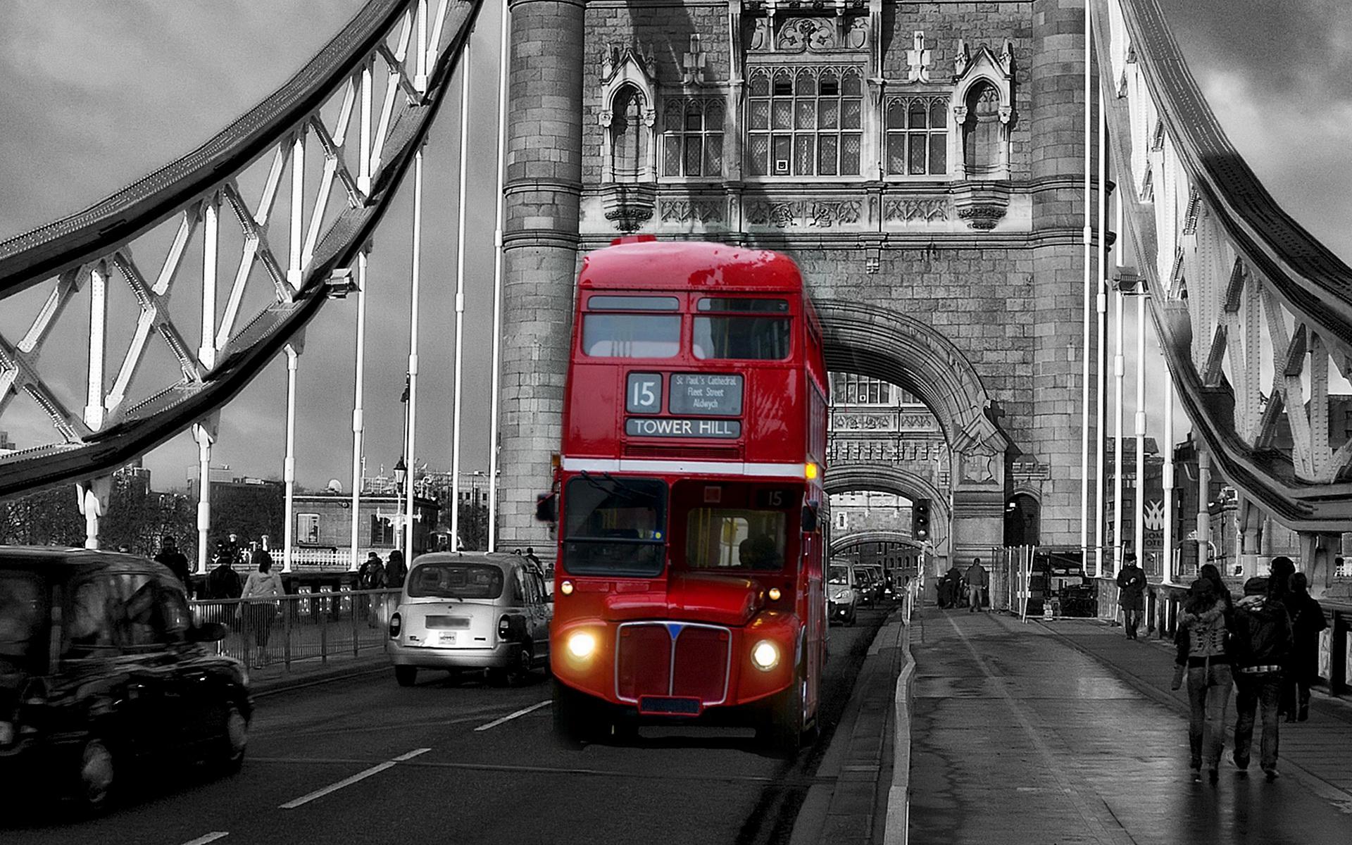Londres Bus Bridge Tower - HD Wallpaper 