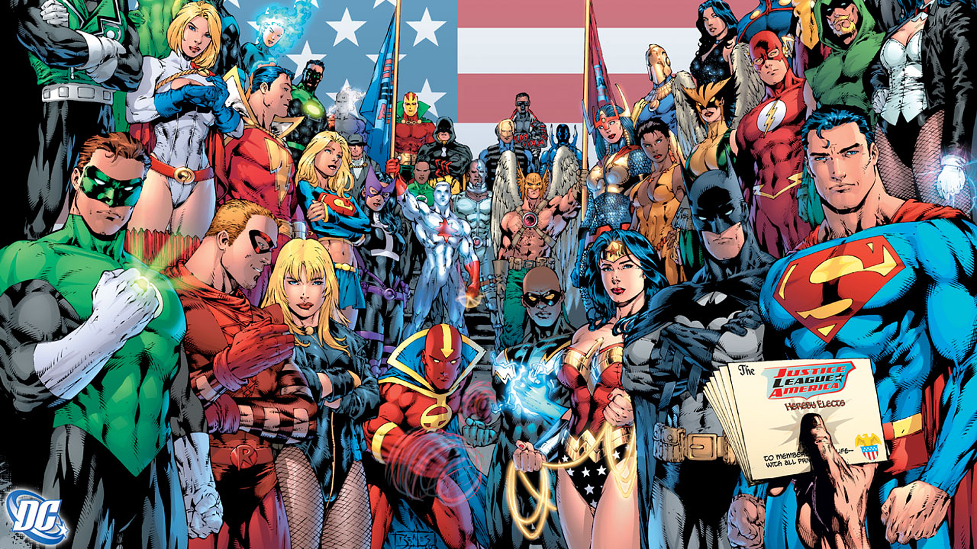 Justice League Of America Member - HD Wallpaper 