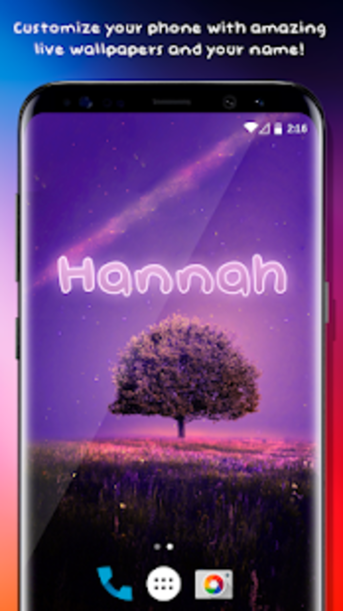 My Name On Live Luxury Wallpaper - Hannah Name - HD Wallpaper 