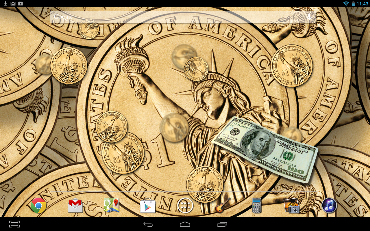Dollar Coin - 1280x800 Wallpaper 