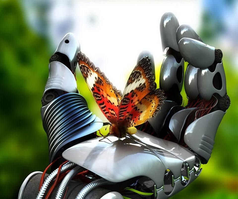 3d Butterfly Live Wallpaper - Robot Technology Hd - HD Wallpaper 