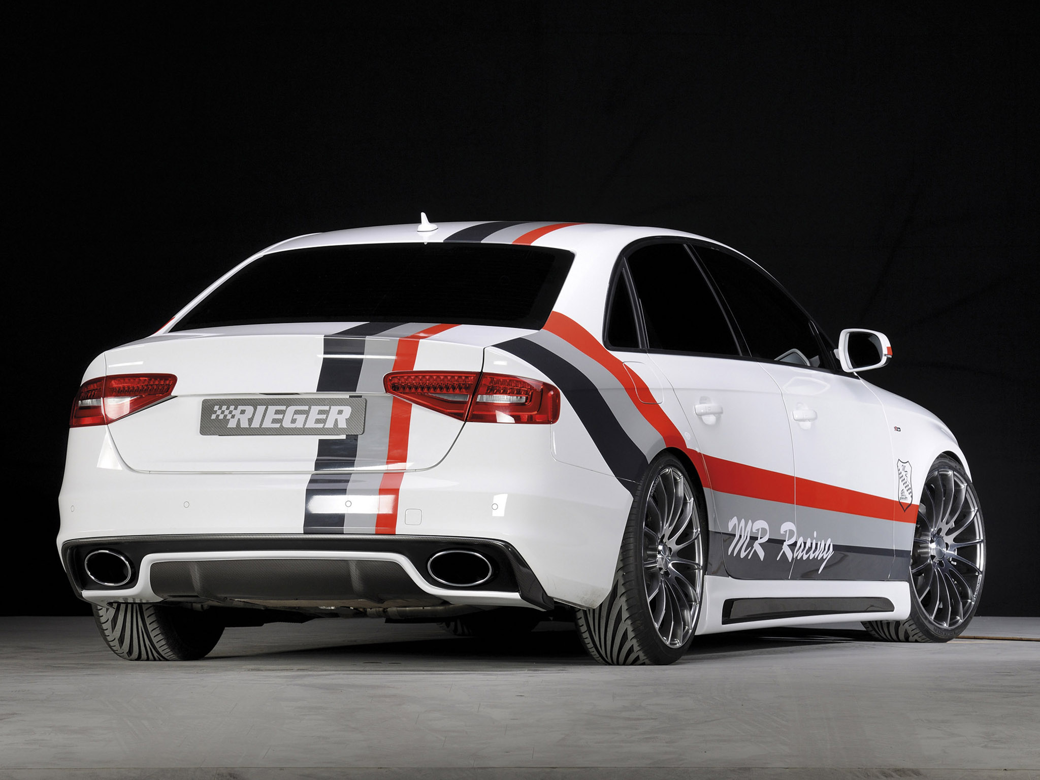 2013 Audi A4 By Rieger - Audi A4 2013 Tuning - HD Wallpaper 