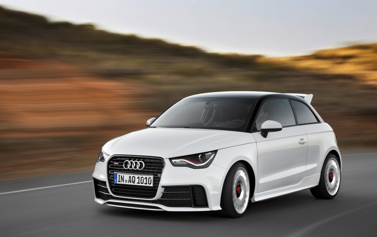 2012 Audi A1 Quattro Front Angle Speed Wallpapers - 2012 Audi A1 Quattro - HD Wallpaper 