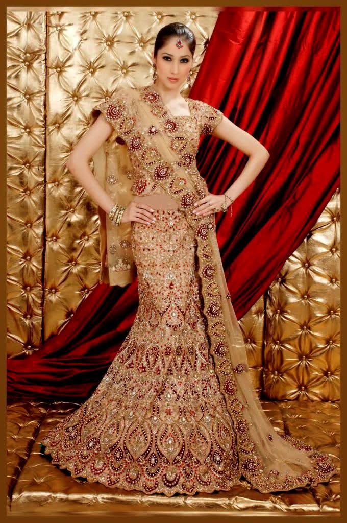 New Pakiastani Dulhan Lehengas Walima Dresses 2014-2015 - Bridal Lehengas 2011 - HD Wallpaper 