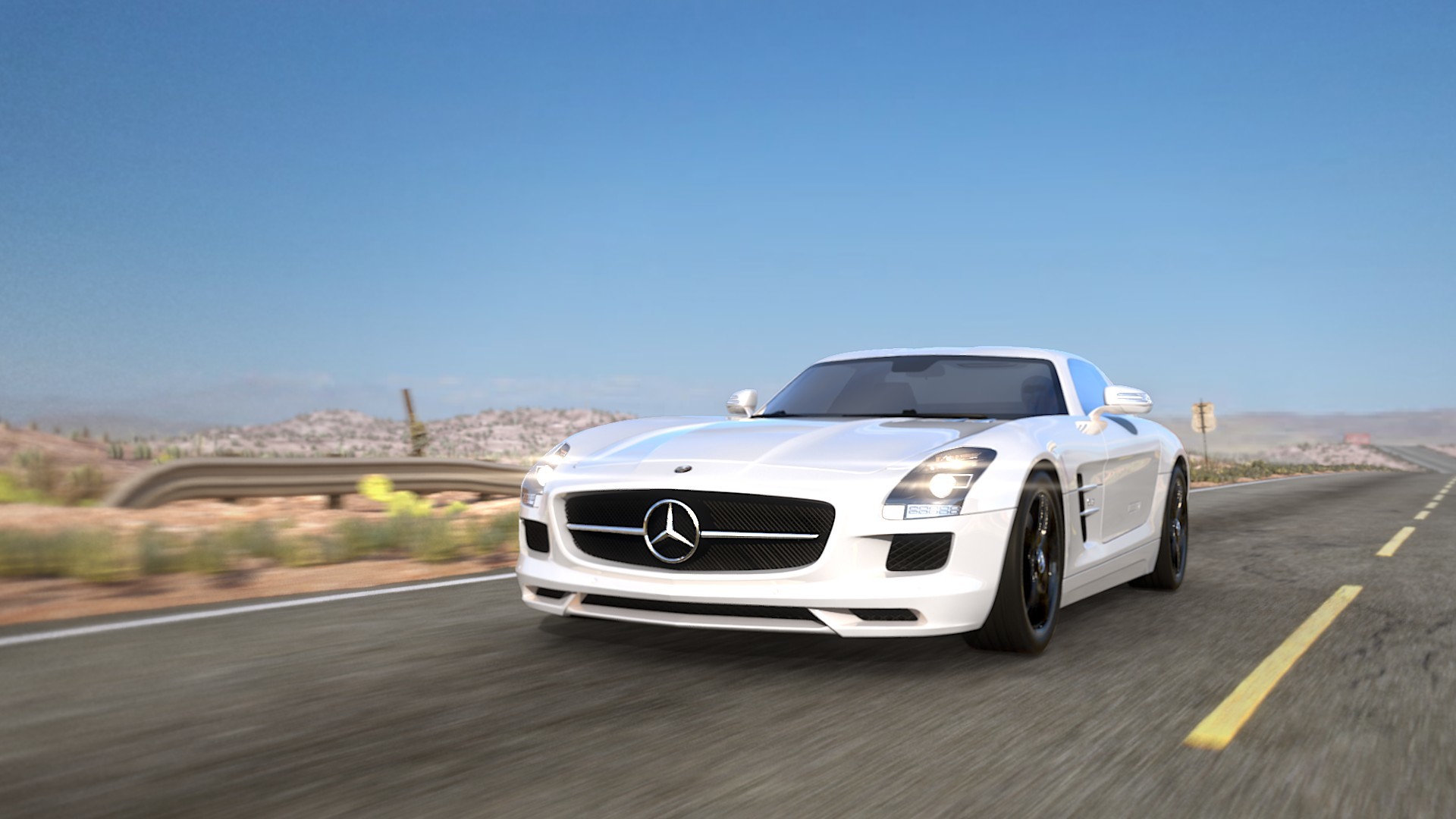 Mercedes-benz Sls Amg - HD Wallpaper 