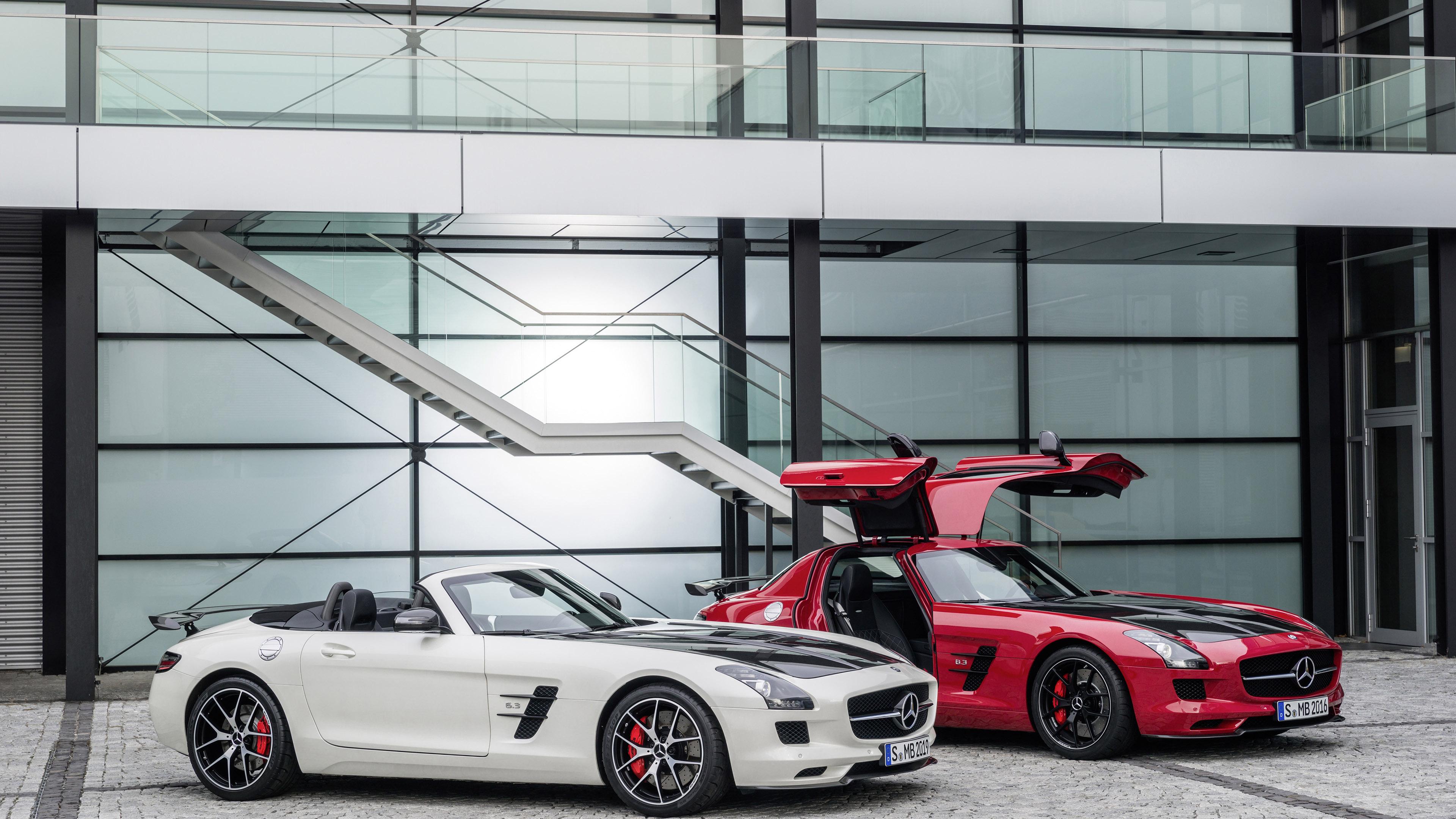 Hd Red And White Mercedes-benz Sls Amg Wallpaper - Sls Final Edition - HD Wallpaper 