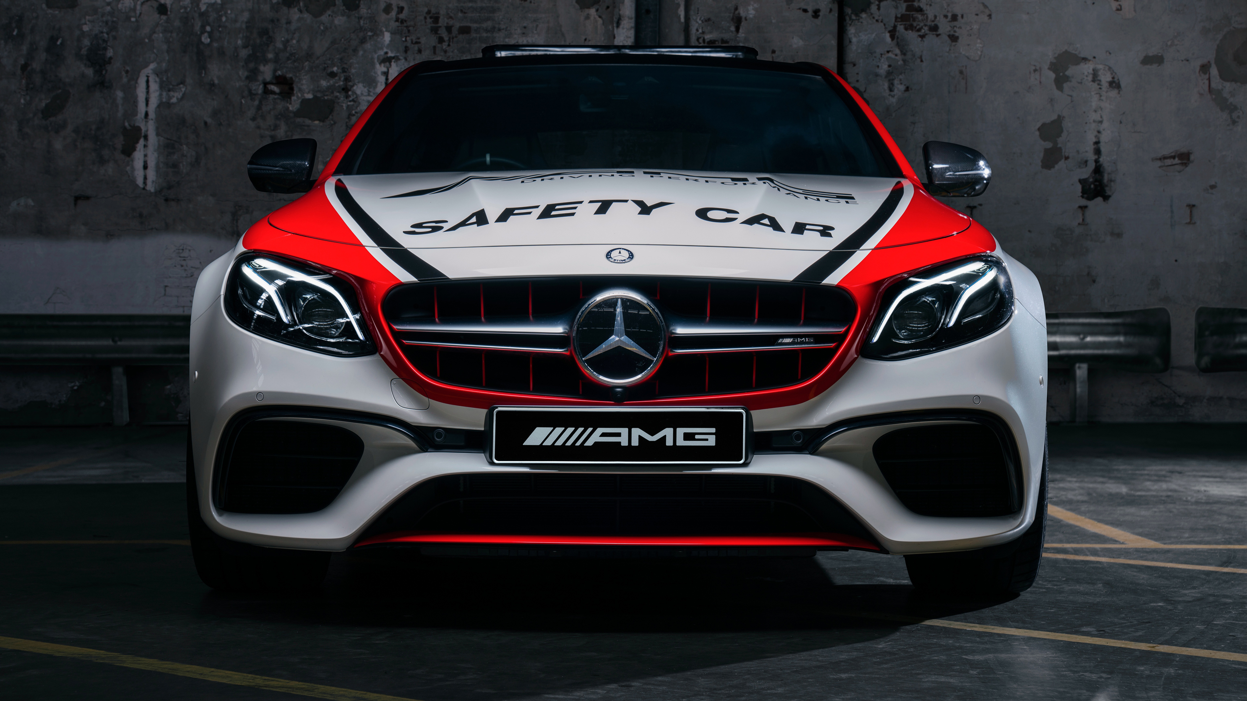 White And Red Mercedes - HD Wallpaper 