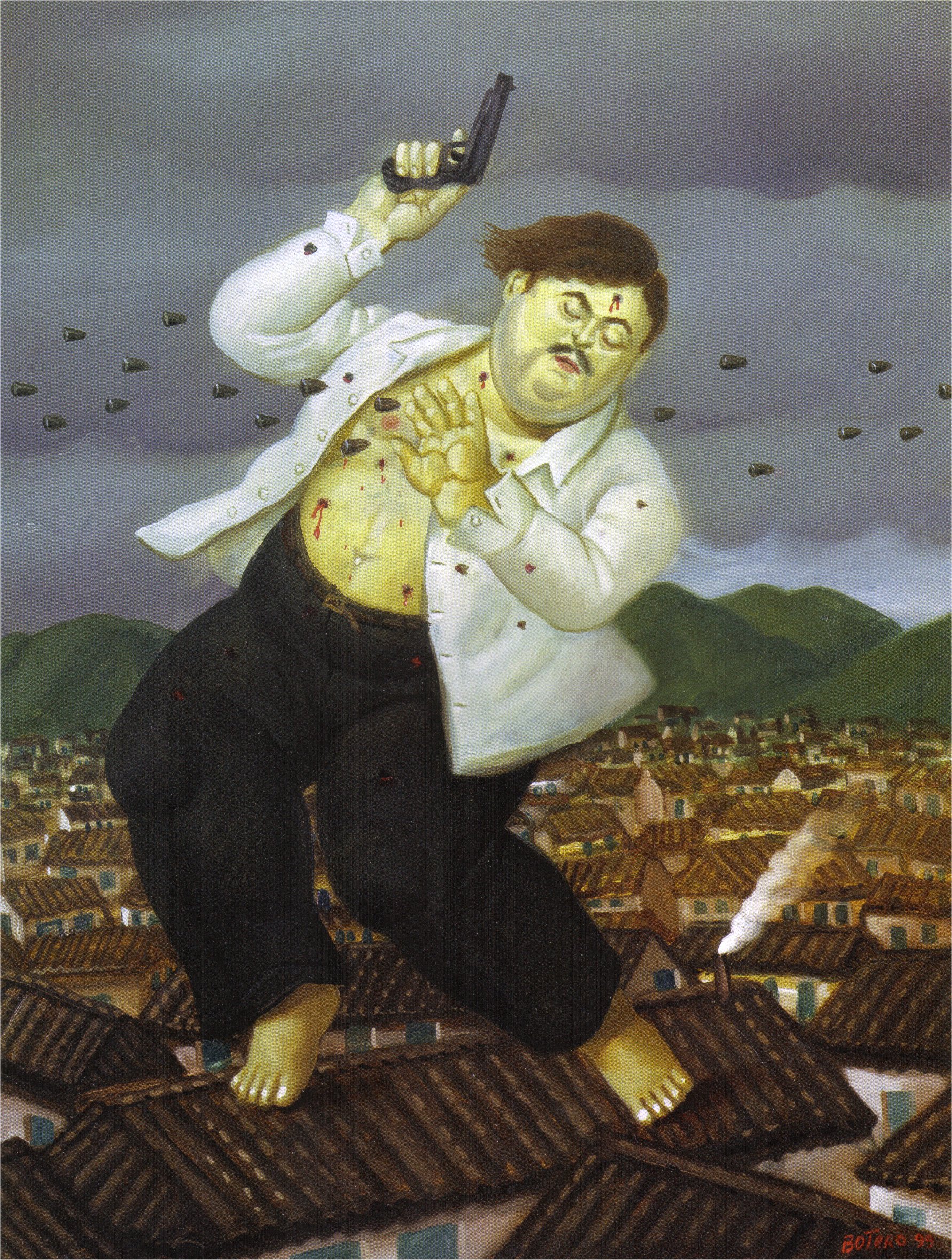 Death Of Pablo Escobar By Botero - Botero Death Of Escobar - HD Wallpaper 