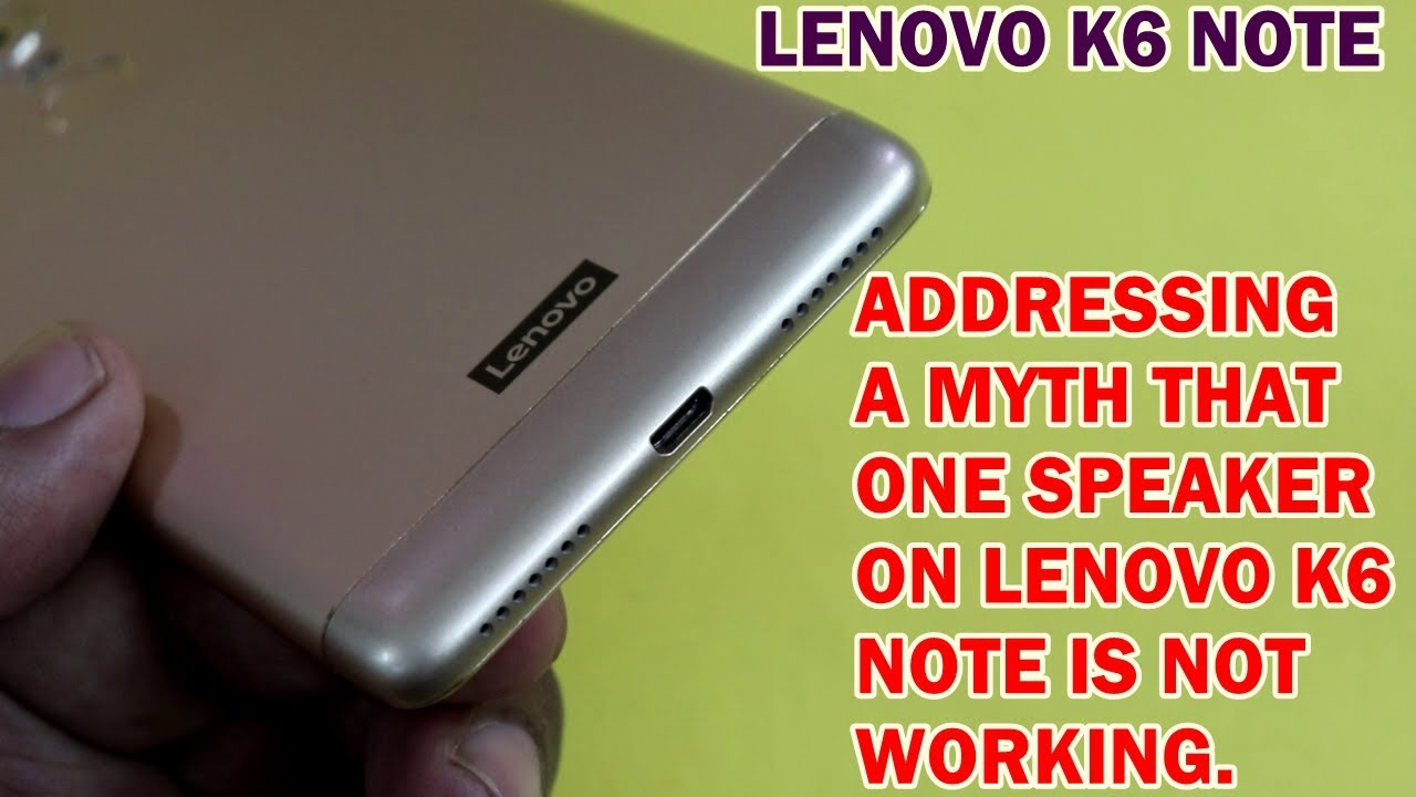 Lenovo K6 Note Speaker - HD Wallpaper 