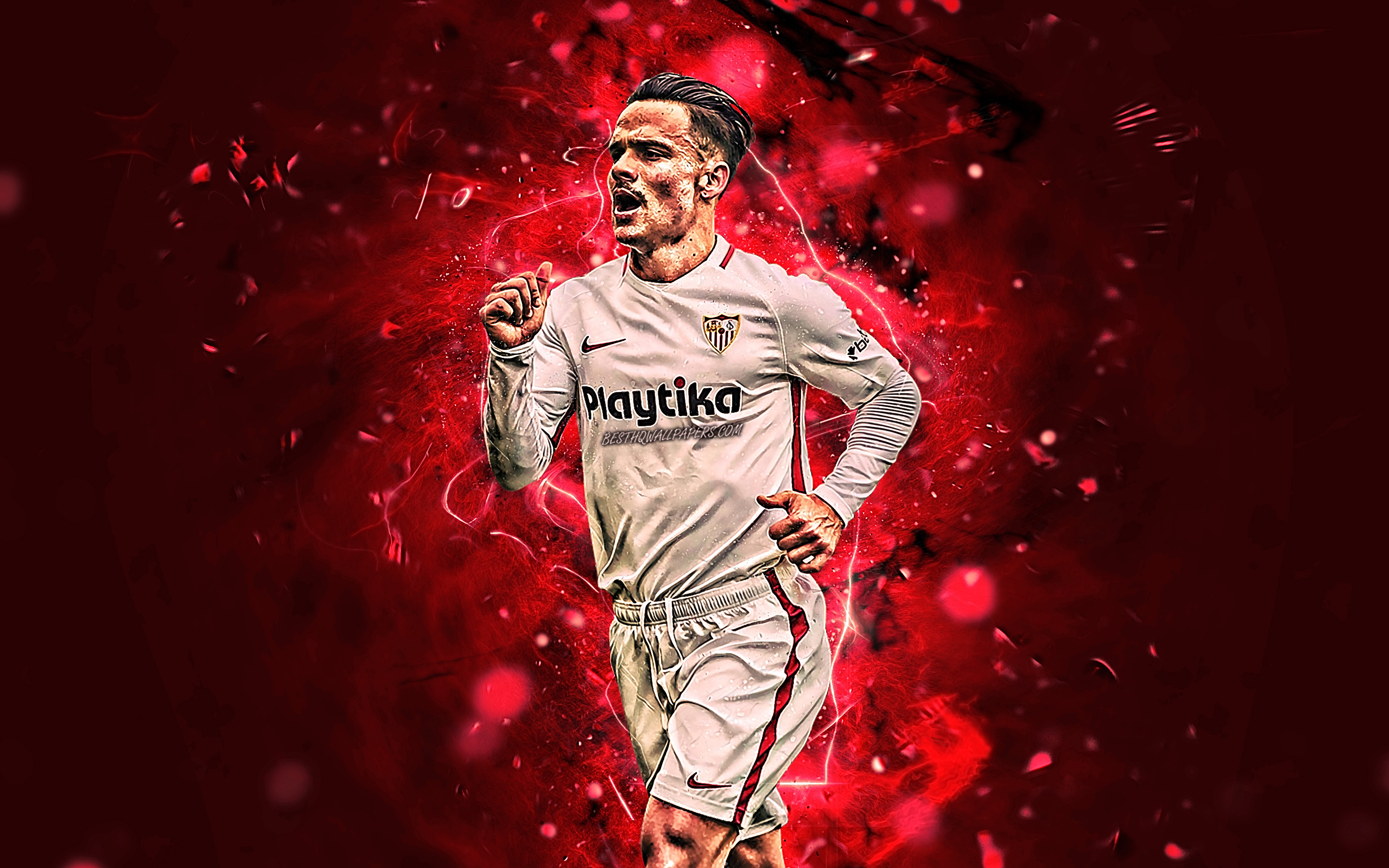 Roque Mesa, Abstract Art, Spanish Footballers, Sevilla - Jugador Fondos De Pantalla Sevilla Fc - HD Wallpaper 