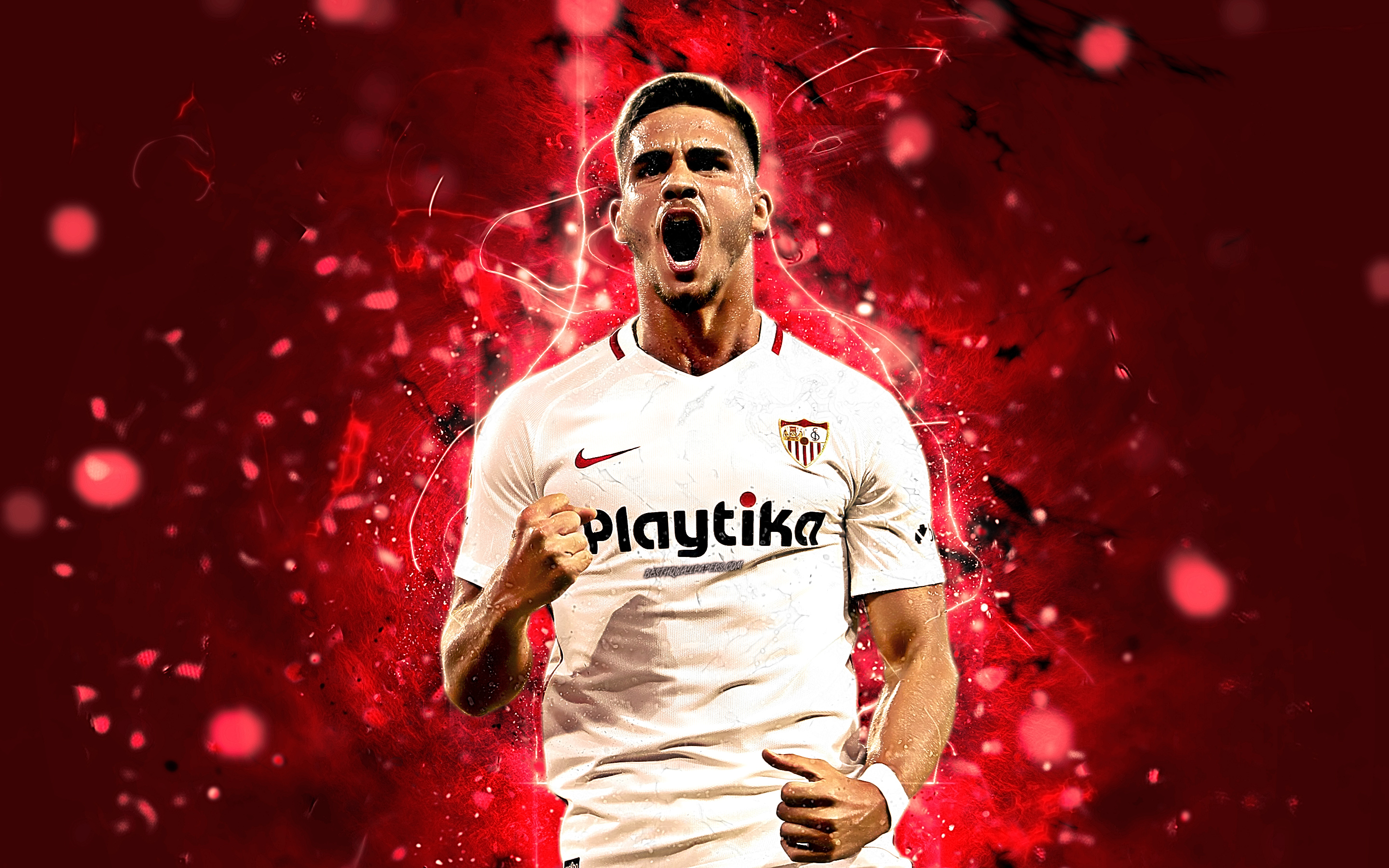 Andre Silva, Abstract Art, Portuguese Footballer, Sevilla - HD Wallpaper 