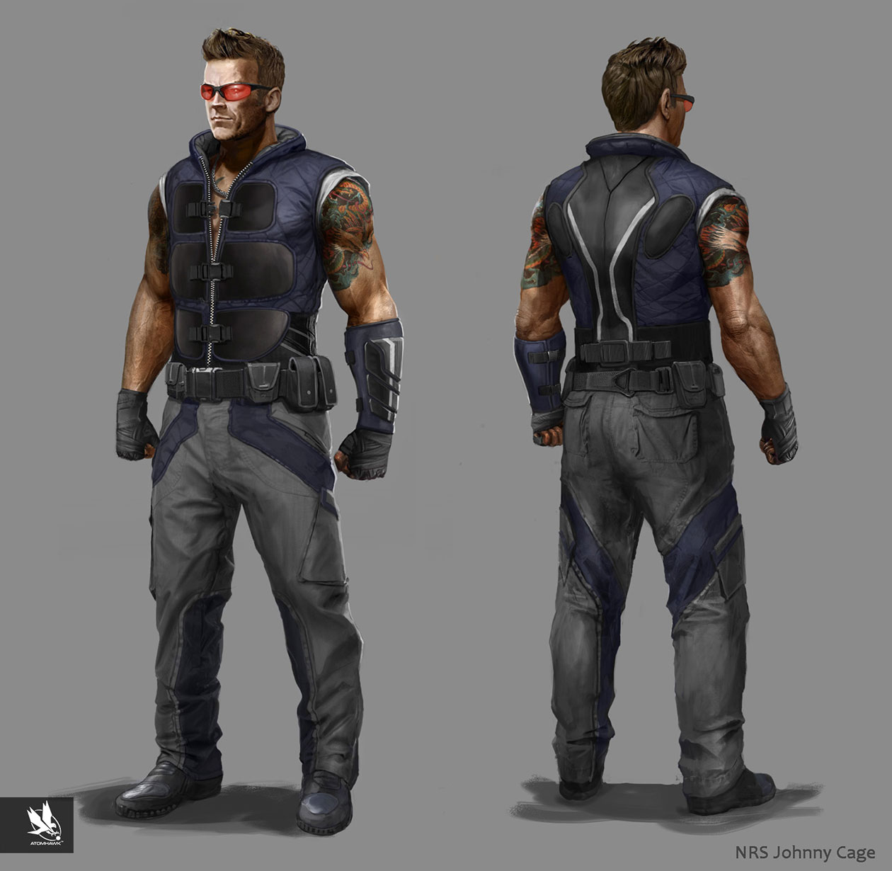 Johnny Cage Mkx Concept Artwork - Johnny Cage Mortal Kombat Art - HD Wallpaper 