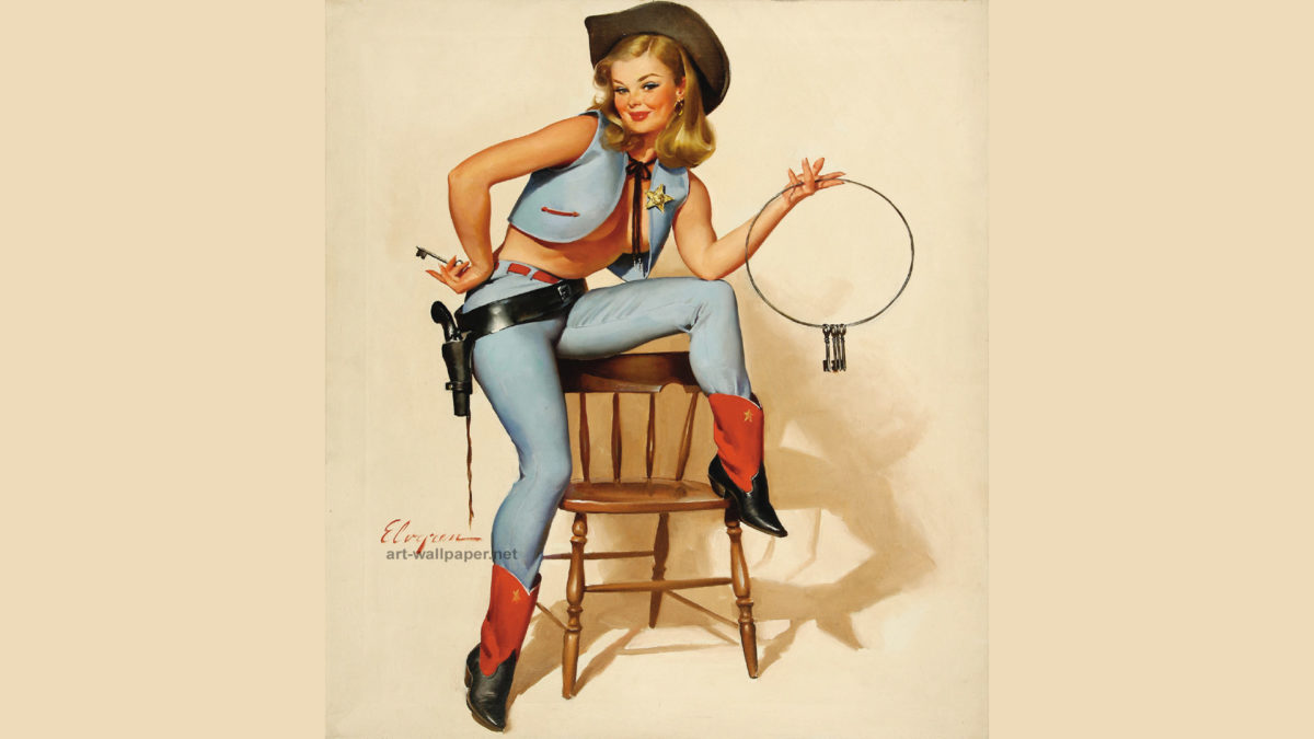 Movie Pins - Cowgirl Pin Up - HD Wallpaper 