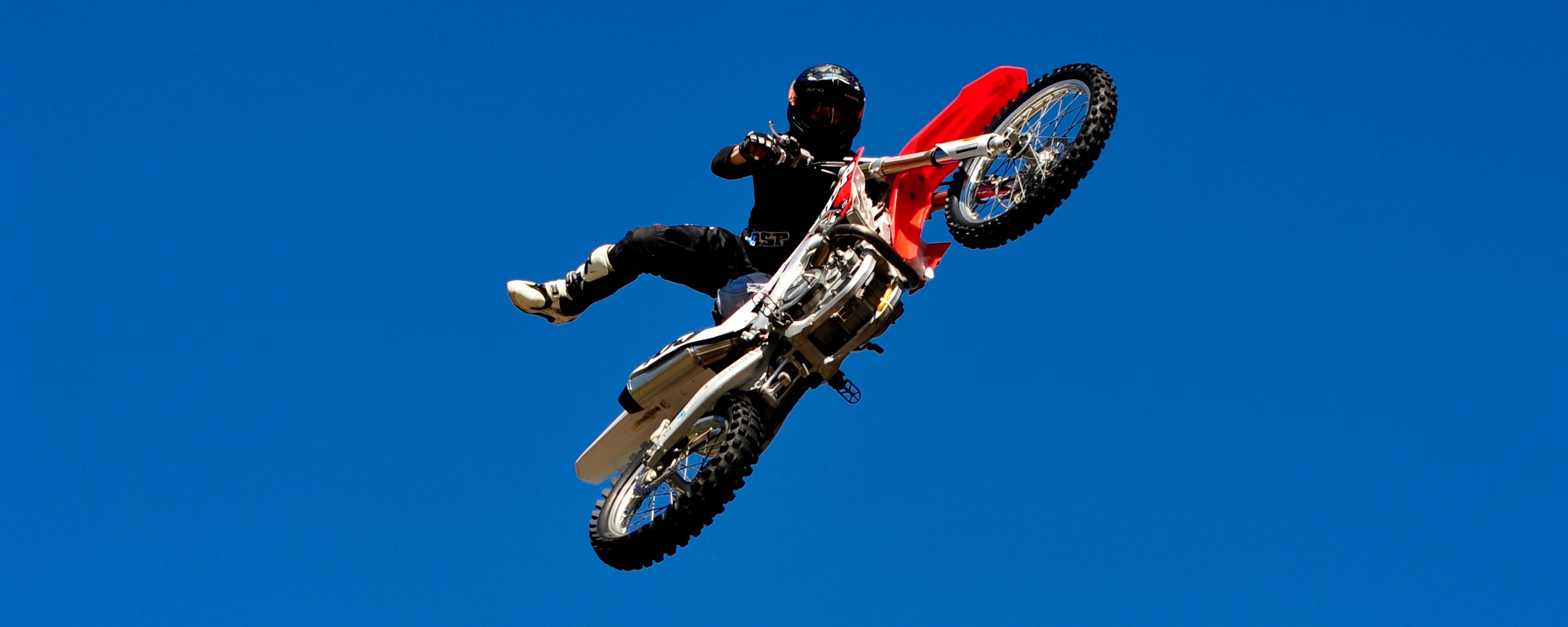 Wallpaper Motorcycle, Motorcyclist, Jump, Extreme, - Motocross - HD Wallpaper 