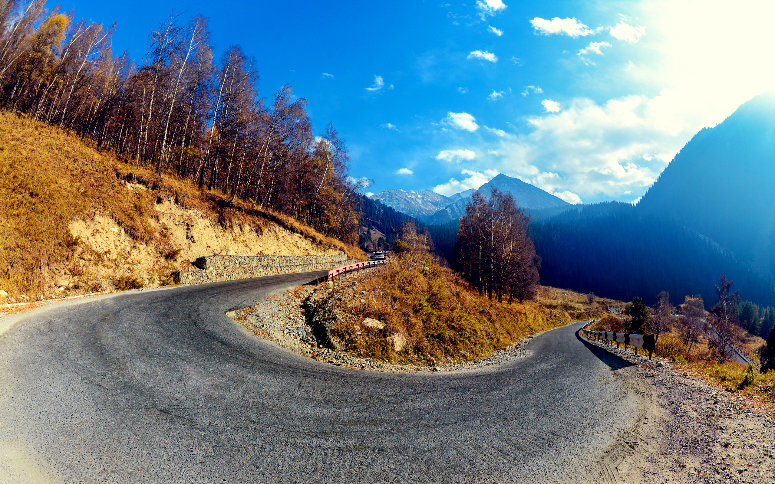 Mountain Hairpin Curve - Wallpaper - HD Wallpaper 