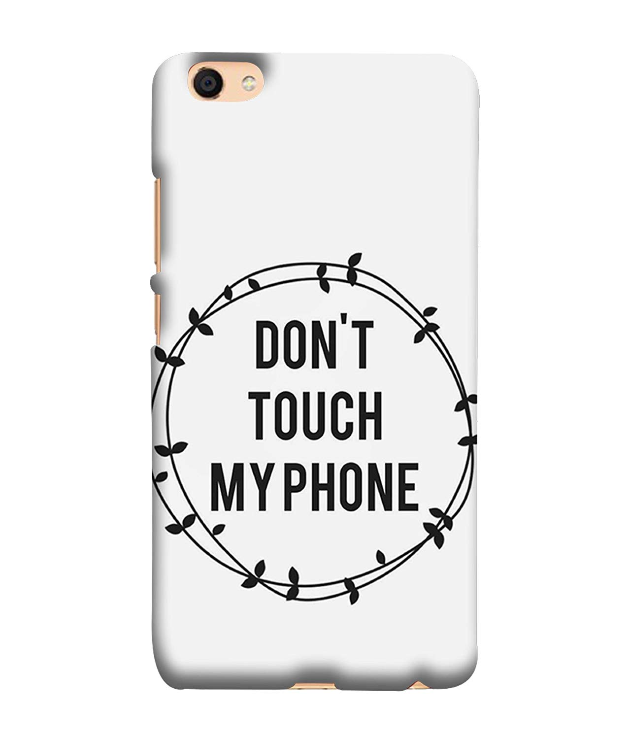 Printvisa Designer Back Case Cover For Vivo V5 - Don T Touch My Phone Cute - HD Wallpaper 