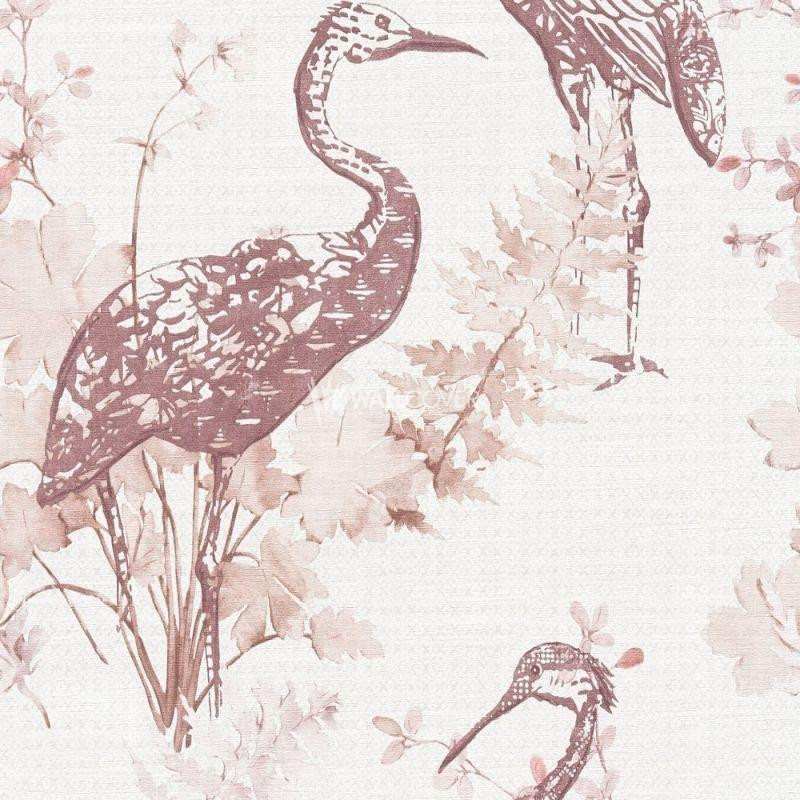 360924 Four Seasons Private Walls - Crane Birds - HD Wallpaper 