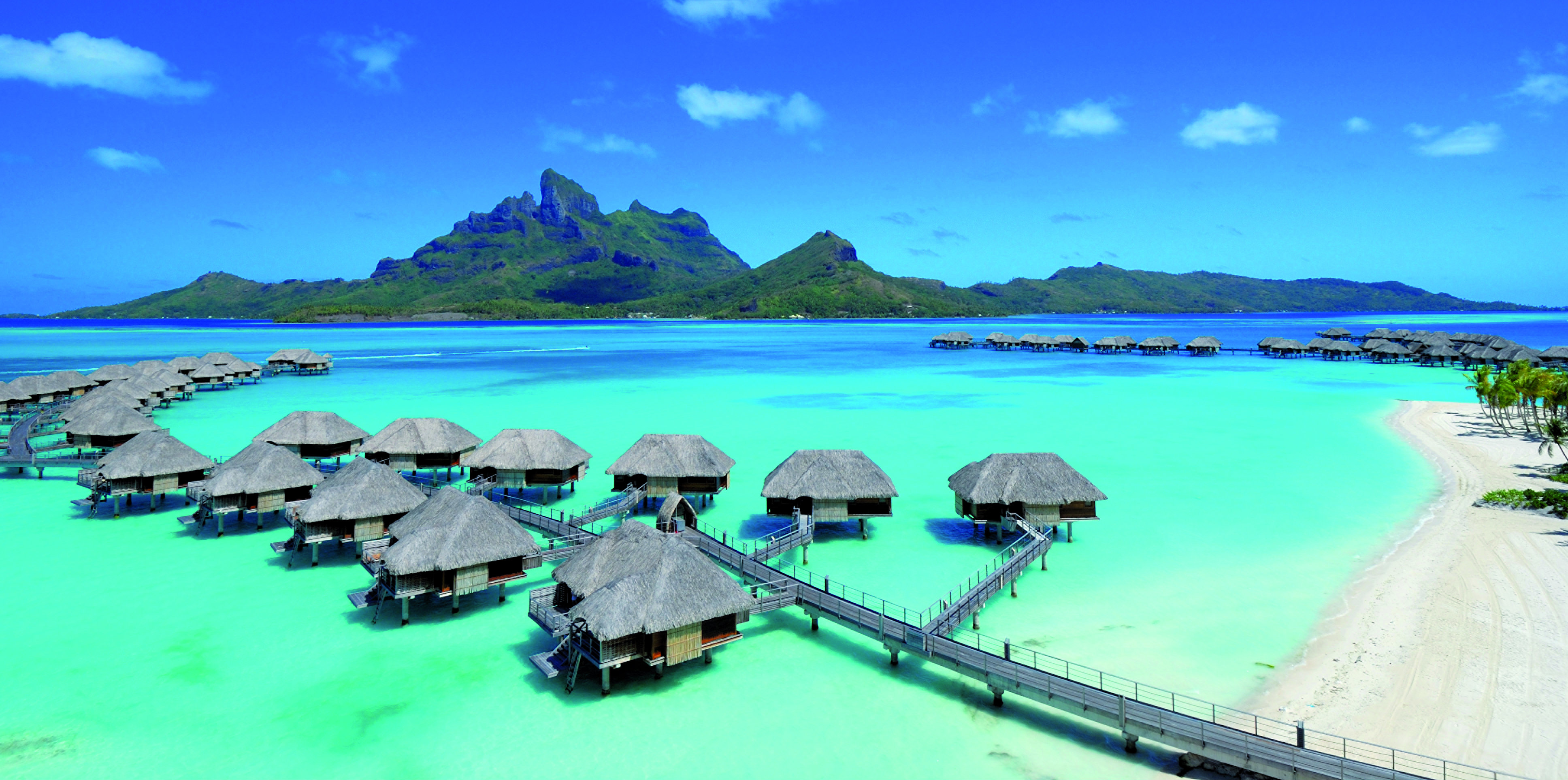 Four Seasons Bora Bora - HD Wallpaper 