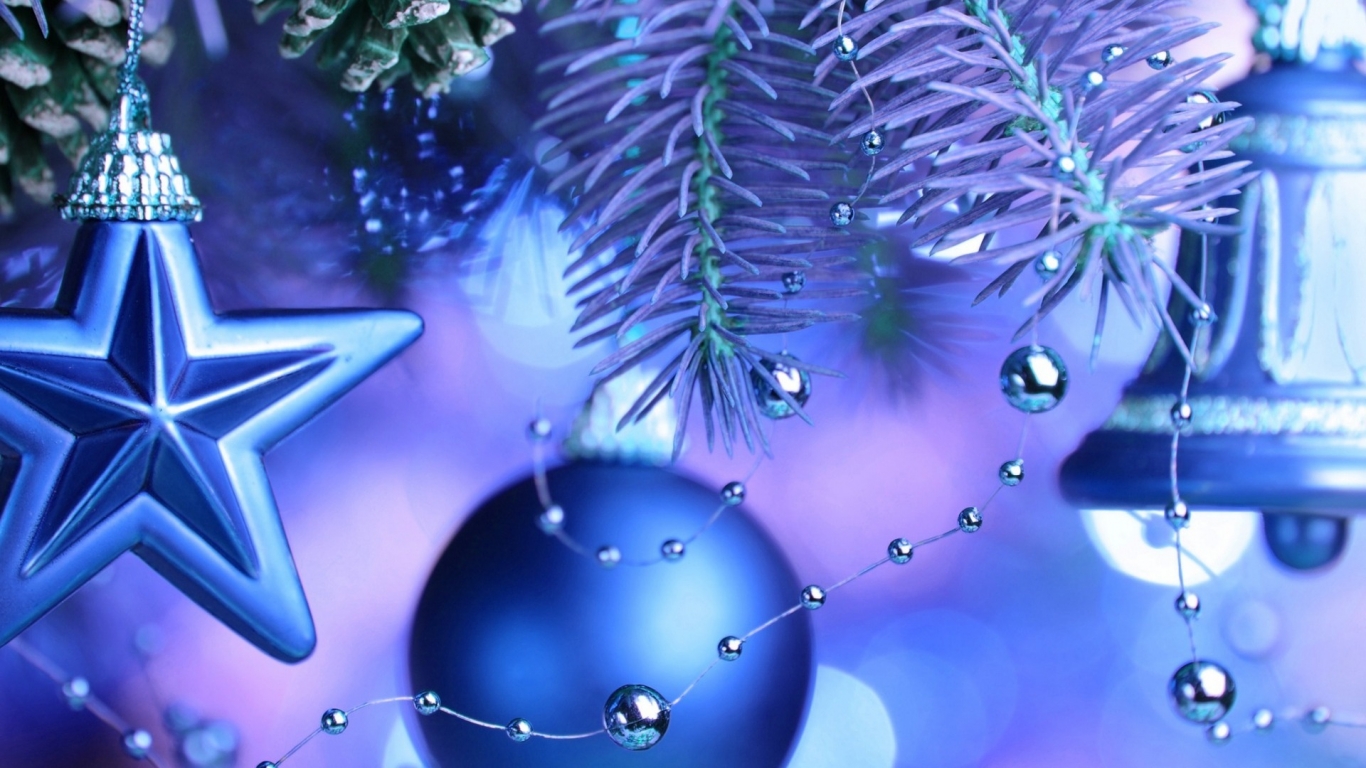 Blue Christmas Wallpaper Hd - HD Wallpaper 