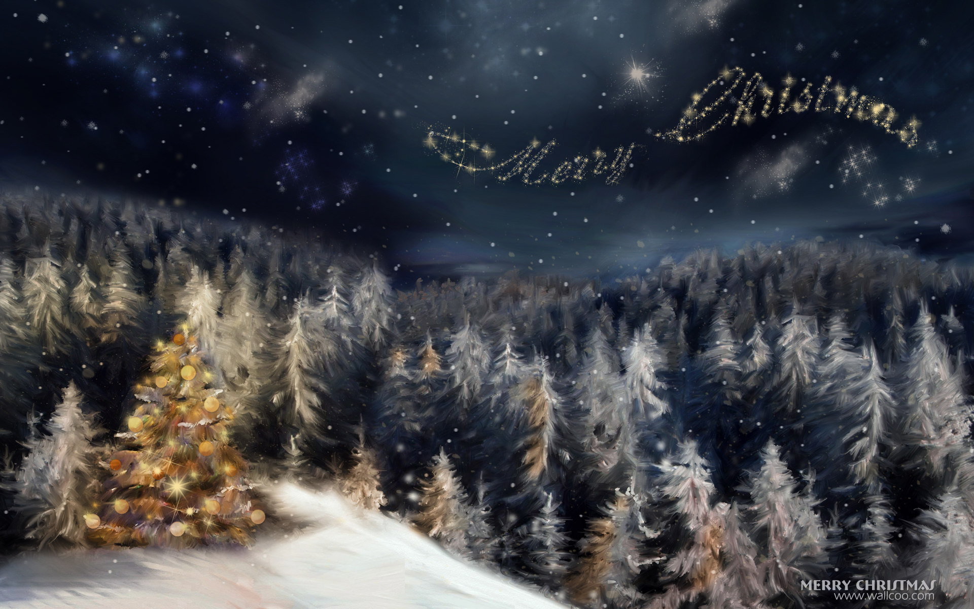 Christmas Night Wallpaper