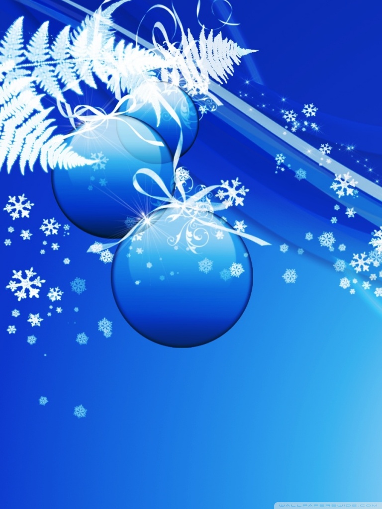 Large Blue Christmas Background - HD Wallpaper 