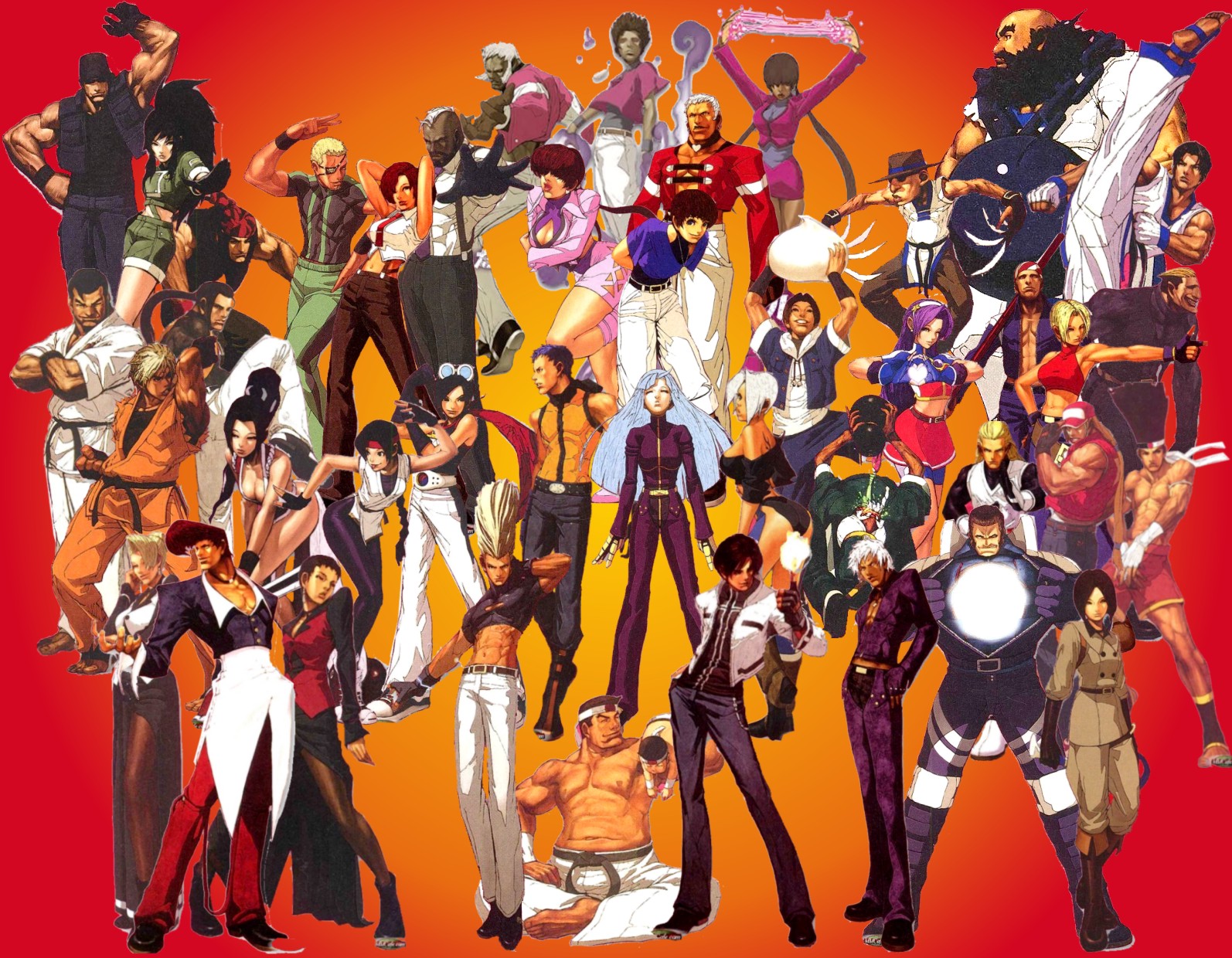 Mobile Guilty Gear Wallpaper Wallpaper - King Of Fighters 2002 Personajes - HD Wallpaper 