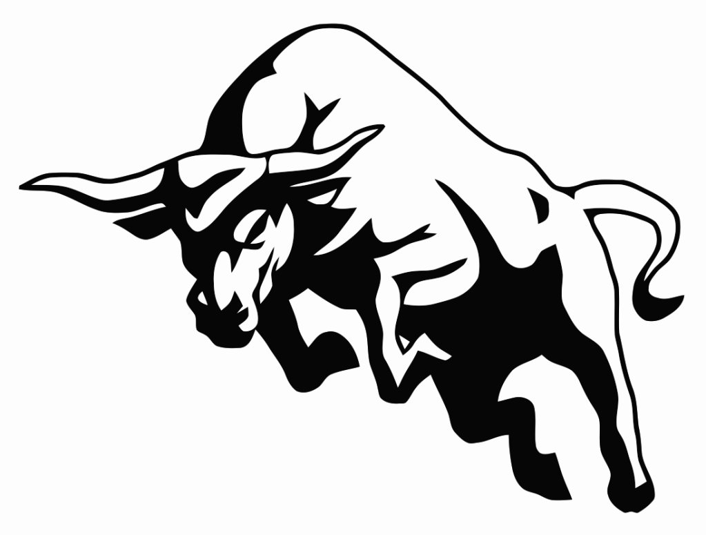The Rock Bull Logo Wallpaper Hd ✓ Kamos Hd O - Bull Black And White -  1023x775 Wallpaper 