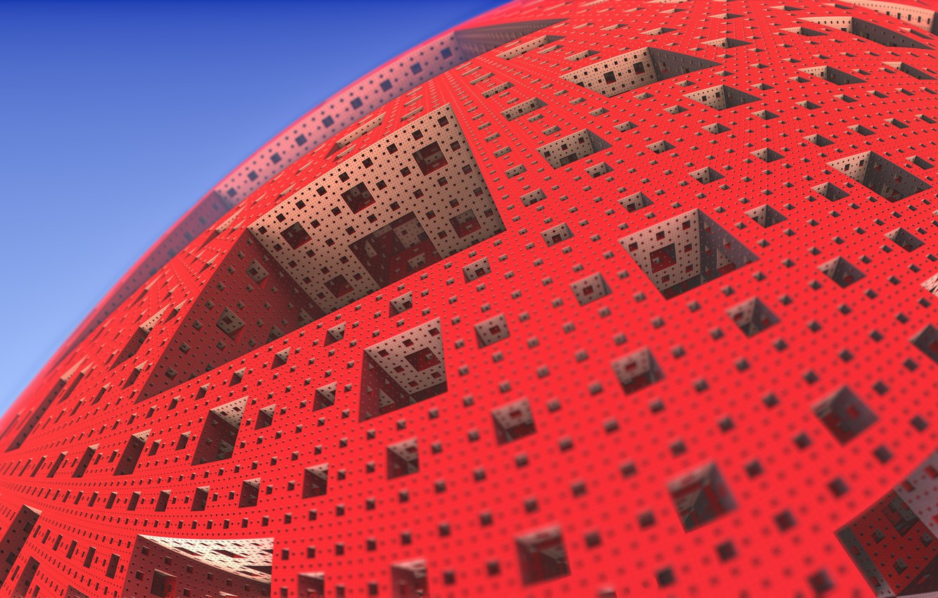 Photo Wallpaper The Volume, Menger Sponge, 3d Abstract - Menger Sponge 4k - HD Wallpaper 
