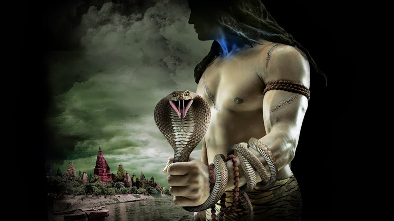Lord Shiva With Snake Hd - HD Wallpaper 
