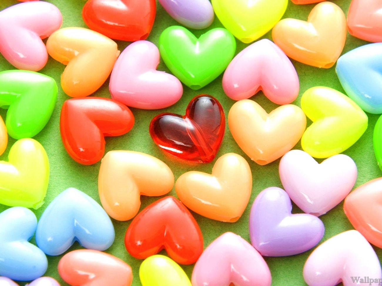 Colourful Heart Hd Wallpapers For Mobile - HD Wallpaper 