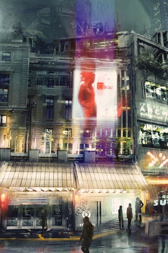 Anime Wallpaper Cyberpunk City - HD Wallpaper 