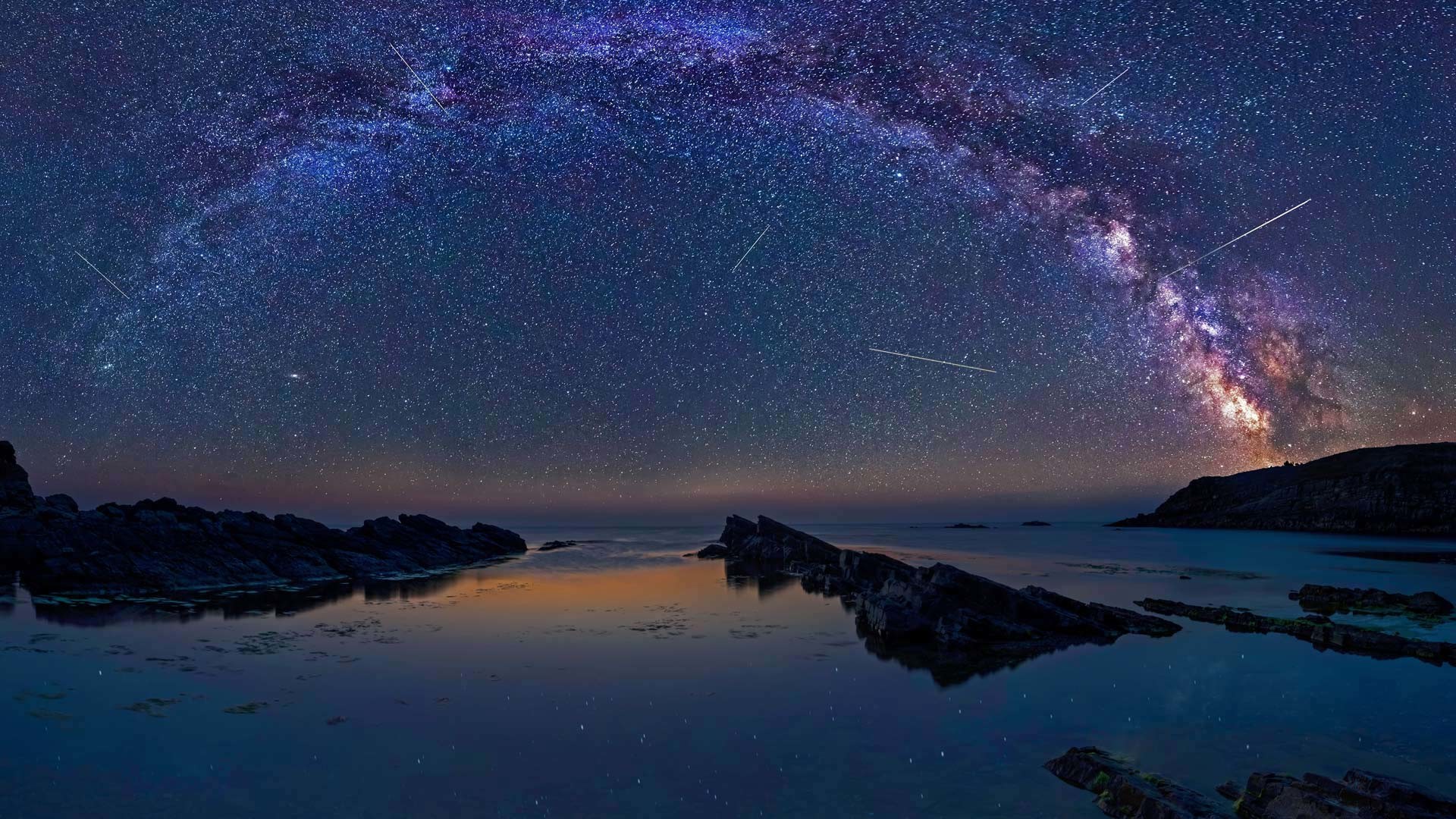 1920x1080, 
 Data Id 369859 
 Data Src /walls/full/6/b/7/369859 - Perseids Over Sinemorets Bulgaria - HD Wallpaper 