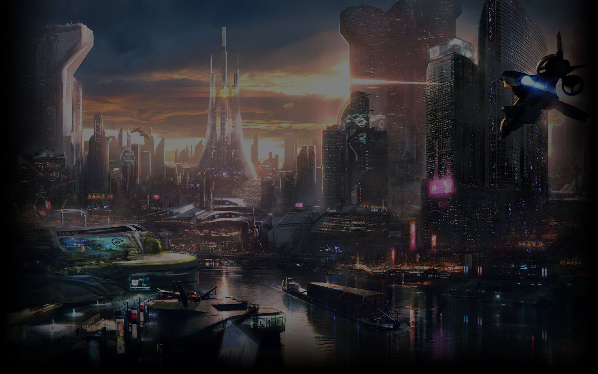 Awesome Remember Me Free Wallpaper Id - Sci Fi Futuristic City - HD Wallpaper 